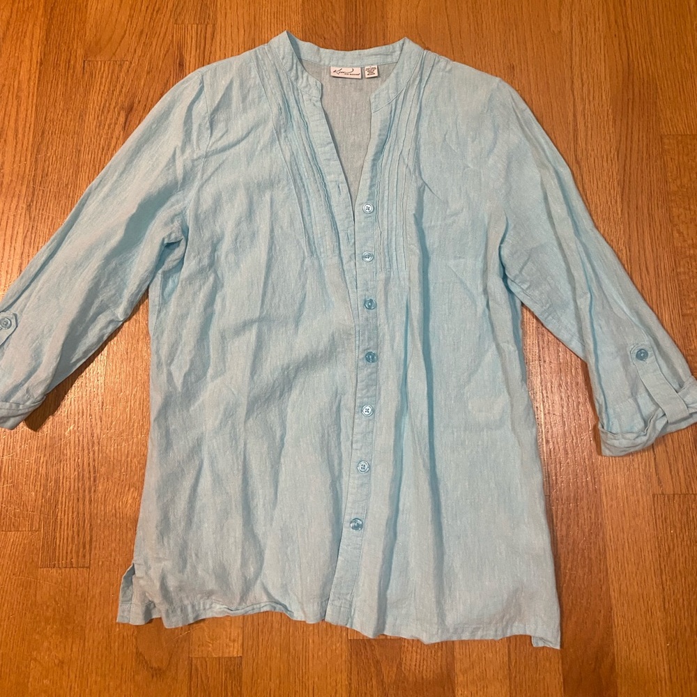 Linen button up